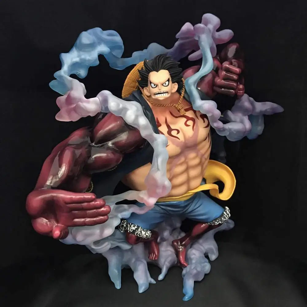 

28CM LUFFY GEAR 4 HAKI SPRING MAN APE KING GUN for the new world EXCELLENT MODEL LIMITED ONE PIECE action figure collectibles