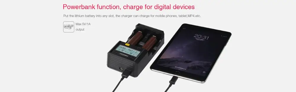 Lithium Battery Charger Miboxer Smart Battery Charger C2-6000.04