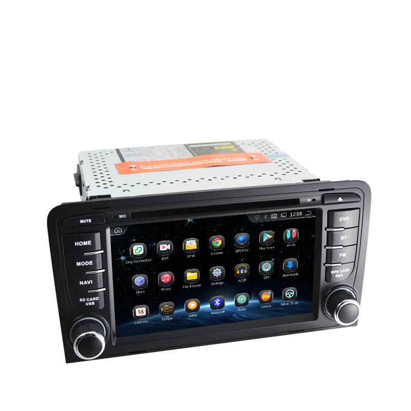 Cheap Android 9.0 Octa Core 7 Inch Car DVD Player Stereo System For Audi A3 S3 With 3G WIFI Canbus Radio FM AM Radio GPS Navigation 4