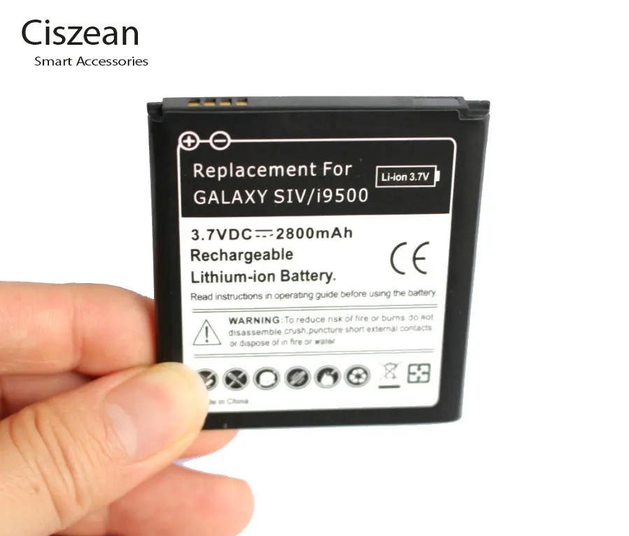 

1x 2800mAh EB485760LU B600BC /E Replacement Li-ion Battery For Samsung Galaxy S4 SIV i9500 i9505 i9502 i9508 i9506 I337 I545