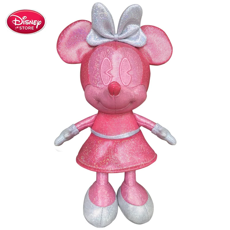 Disney Minnie куклы мышки блестящая Лазерная игрушки плюшевые Микки чучела животных