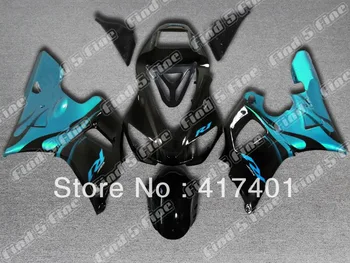 

black flame blue for YAMAHA YZFR1 98-99 YZF R1 1998-1999 98 99 YZF-R1 1998 1999 ABS fairing kit