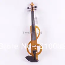 Новинка 4/4 электрическая скрипка из цельного дерева 15-229# желтый цвет 4 струны