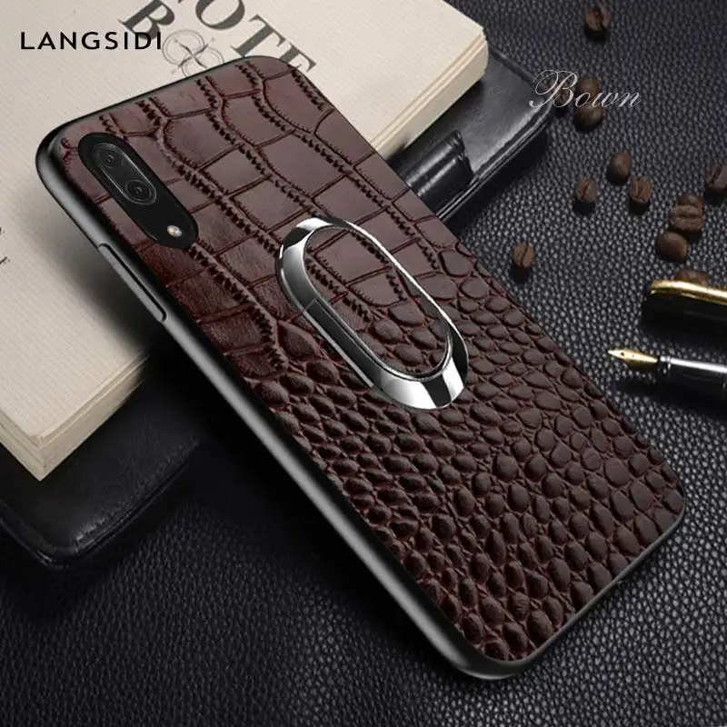 

Multifunction phone case for huawei mate 20 lite Genuine Leather Magnetic bracket for huawei honor 8X coqu p20 protective case