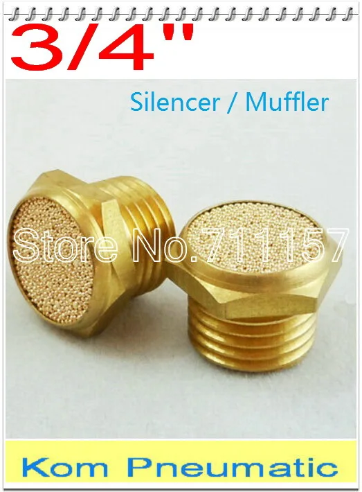 100x Fedex Free Shipping Pneumatic 3/4" Inch Brass Exhaust Silencer