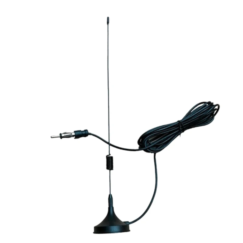 

Car Fm High-Frequency Enhanced Signal Radio Antenna 3Meter Feeder Car Home Sucker Base Double-Sided Magnets Super Suction