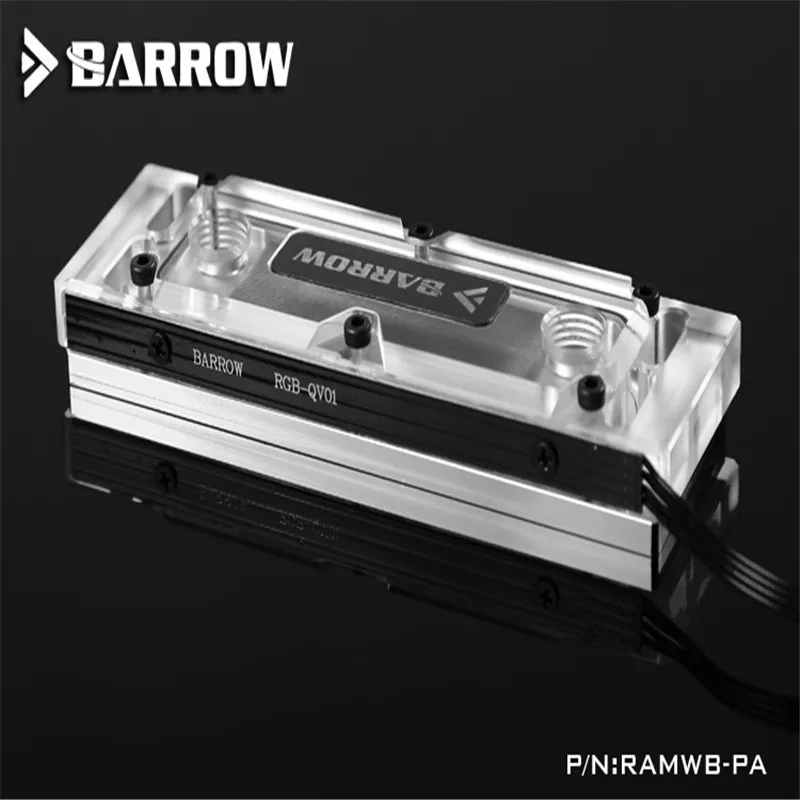 Barrow RAM наборы водяных блоков 5V ARGB крышка памяти радиатор + 2 крышки LA WBT PA|ram water