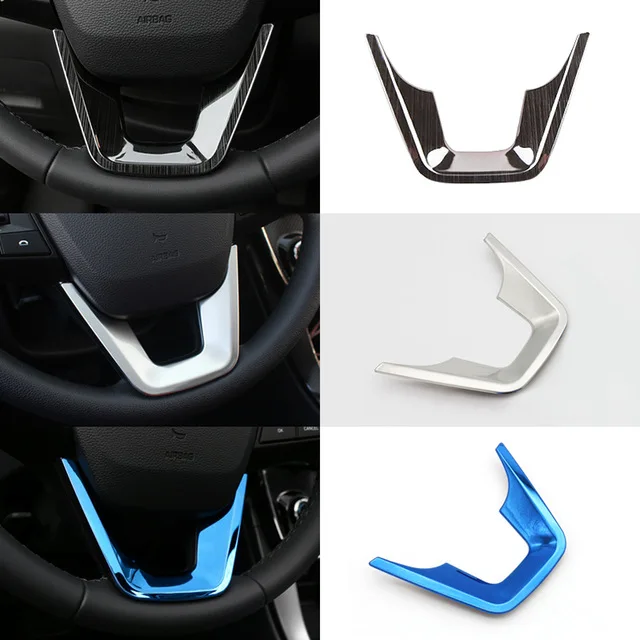 

For Hyundai Creta IX25 2015 2016 2017 2018 Stianless Steel Car Steering Wheel Decoration Buttons Cover Trim accessories 1pcs