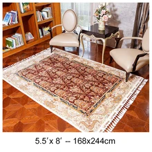 YILONG 5,5 'x8' ручной узлом классический персидский дизайн шелк ковры дома шелковый ковер ручной работы