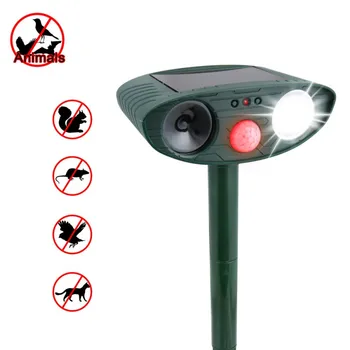 

Outdoor Ultrasonic Solar animal driver dog/cat driver Garden orchard bird repeller Infrared sensor ultrasonic drive device new