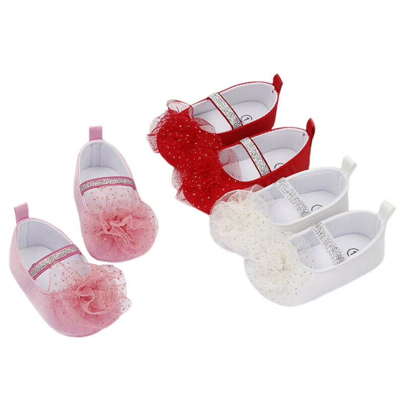 

2019 NEW Baby Shoes Girl Lace Princess Newborn Shoes 0-18M Toddlers Kids Shallow Anti-Slip Sneaker Crib Infant Shoes Prewalkers