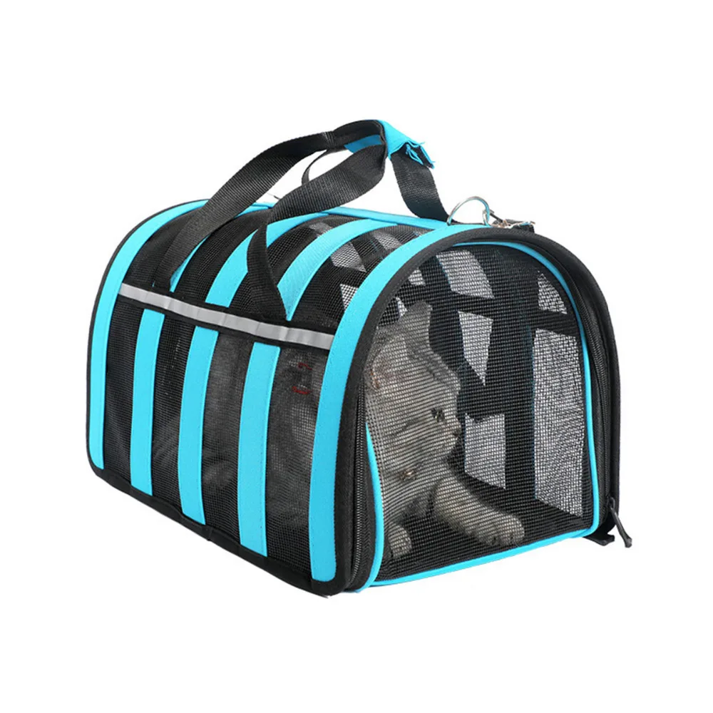 Pet Carrier Compatible Dog and Cats Airline Approved Bag Travel Collapsible for Small Puppy Soft ...