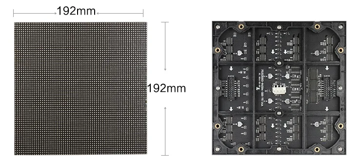 Напольный СИД арендный дисплей p3 Модуль dotmatrix smd 64x32 легкий сплав литья под