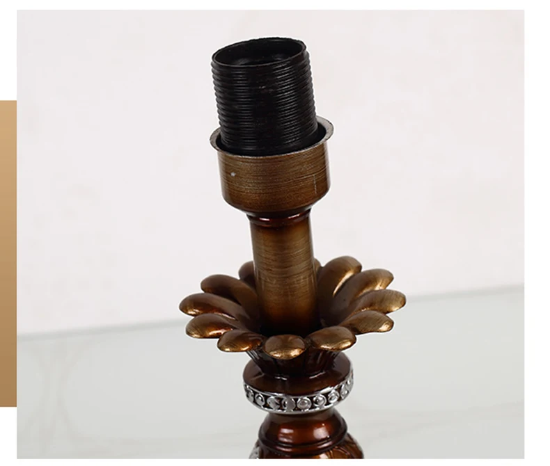 Lâmpada de Mesa Lâmpada de Mesa com Lâmpadas Conduziu a Lâmpada de Cabeceira Retro Bronze Cozinha Sala Jantar Cama Lados Industrial com Lâmpadas Casamento Deco Cor 15 mesa com lâmpadas casamento deco conduziu a lâmpada de cabeceira