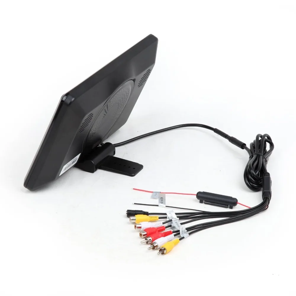 Perfect Single 10.1" HD Car Pillow Headrest Digital Monitor DVD Player car Attached Headrest PC with IR headphone Touch Button 1024*600 5