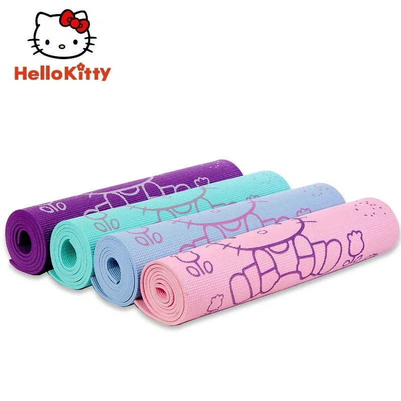 Рисунок Hello Kitty 6 мм коврики для йоги ПВХ 173*61 см Фитнес Нескользящие Подушечка Для