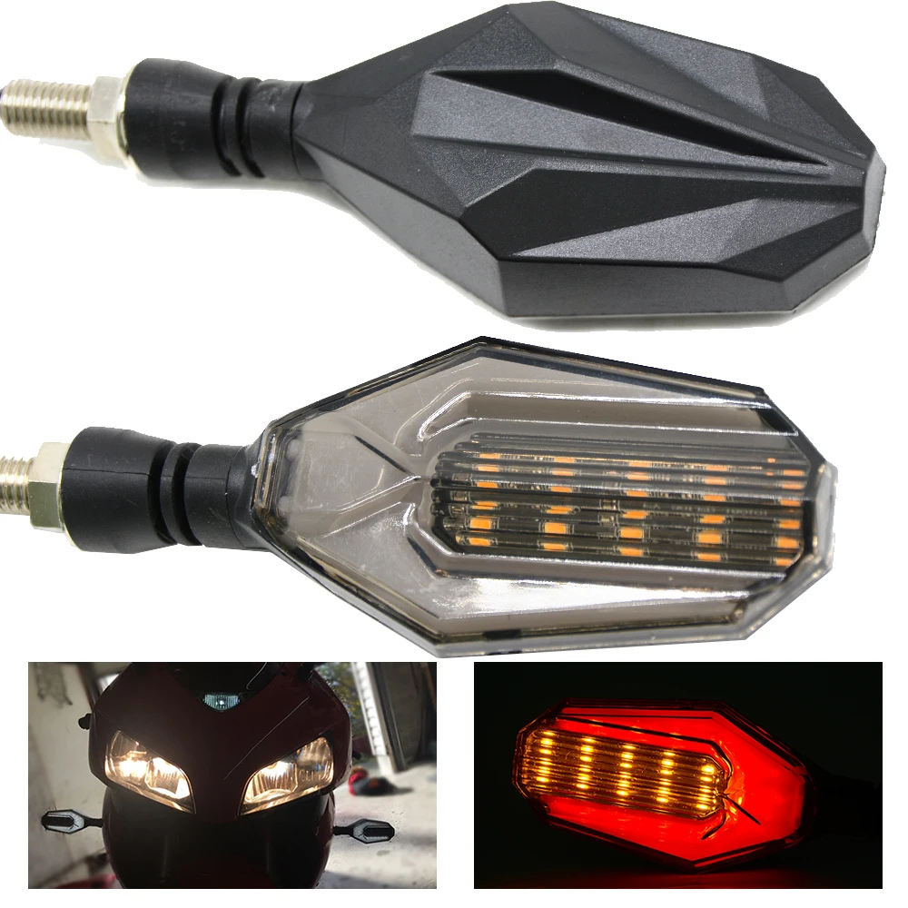 

Motorcycles Turn Signal Indicator Lamp Light Led Amber Lamp Left Right ignals Blinkers For Honda VT 750s 750C Ace VTX 1300 C