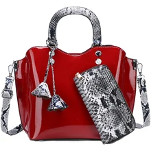 2 шт Женская Лаковая сумка женская сумка из полиуретана летняя маленькая дамская сумочка