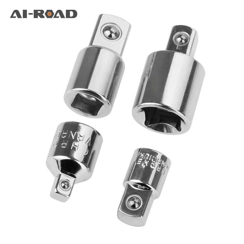 

4Pcs/set 1/4 3/8 1/2 Chrome Vanadium Steel Adapter Spanner Keys Set Converter Drive Reducer Air Impact Craftsman Ratchet Wrench