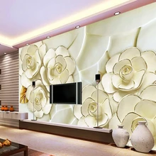 Custom 3D Wallpaper, the atmosphere of the flower murals for the living room bedroom TV background wall vinyl papel de parede nordic minimal elk flying birds forest custom wallpaper living room tv backdrop sofa wall bedroom murals papel de parede