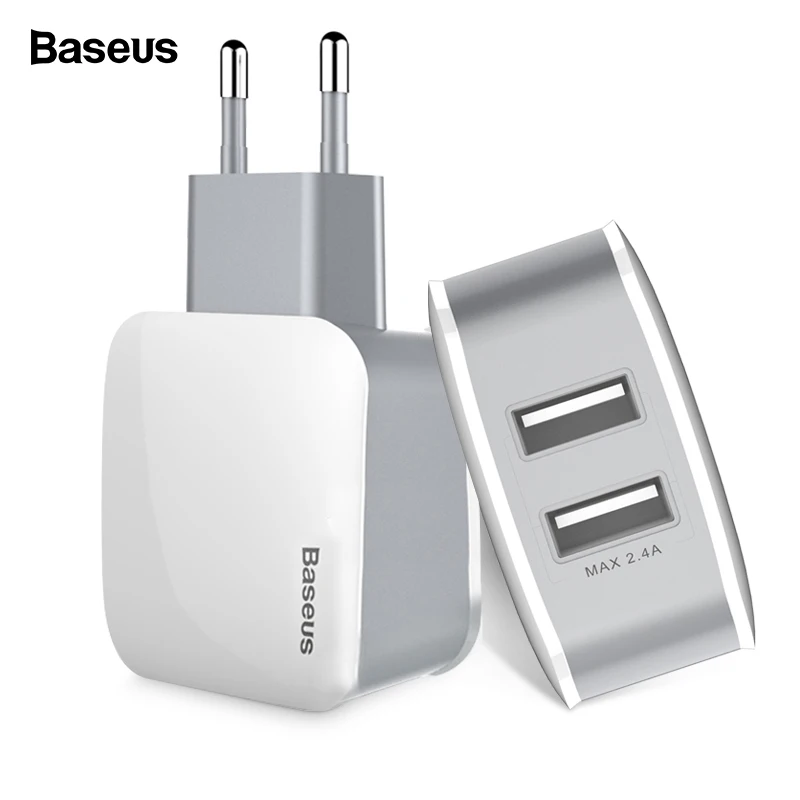 Baseus المزدوج USB شاحن آيفون سريع شحن USB التوصيل توربو جدار شاحن سامسونج شياو mi mi مهايئ شاحن الهاتف المحمول