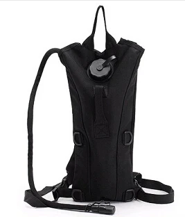 EDC Топ тактика Мужчины Кемпинг военный Удобный мешок для воды холст кампус дорожный спортивный рюкзак верблюд с водой мочевого пузыря рюкзак - Цвет: black