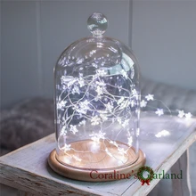 30 Pcs Star Micro Wire Lights String with battery operated fairy lights for festival holiday party wedding decoration garlands