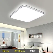 Светодиодный потолочный направленный вниз светильник 24 Вт квадратный энергосберегающий для спальни гостиной