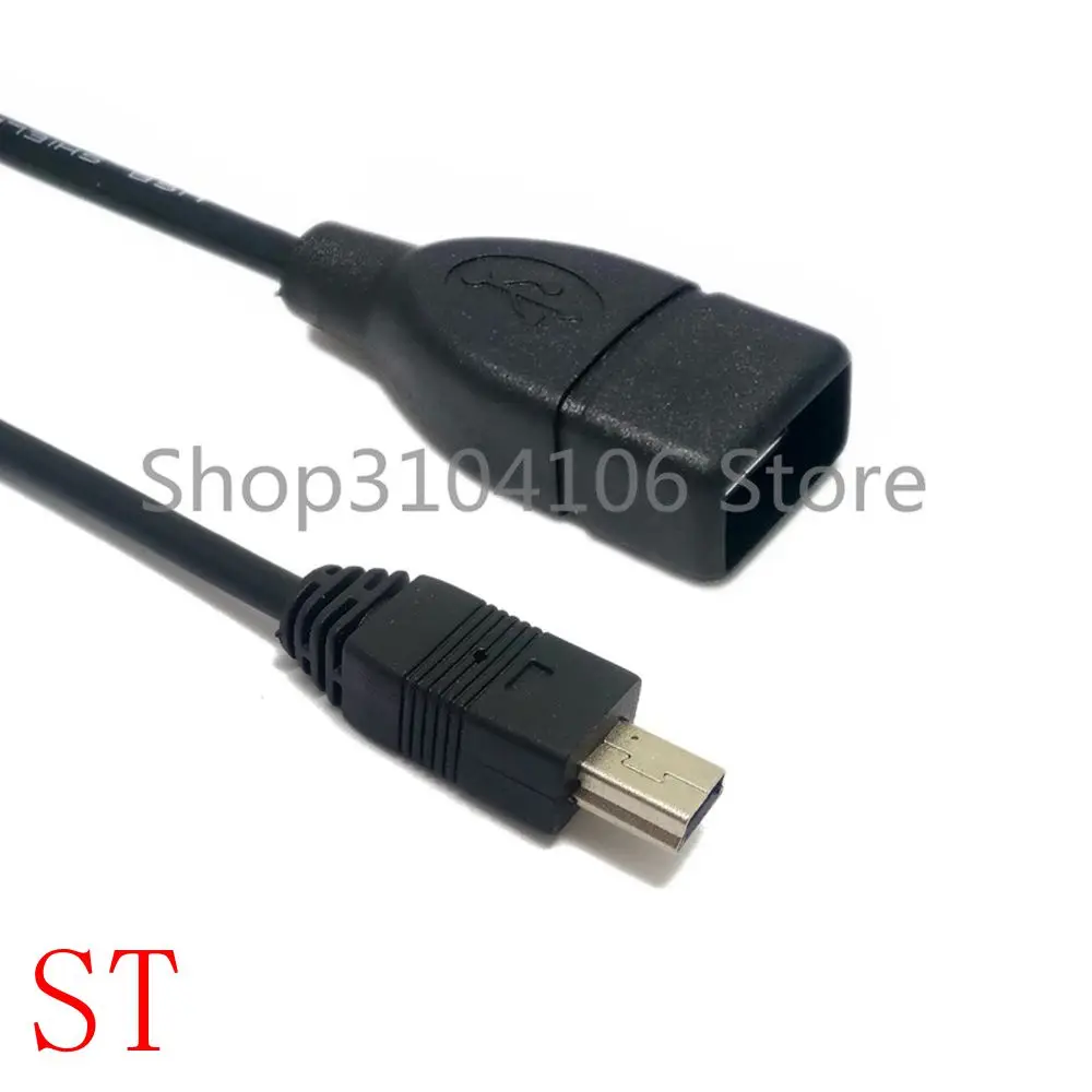 Мини USB к otg адаптер Mini 5Pin A/F OTG хост кабель под углом 90 градусов для HTC Samsung Moto