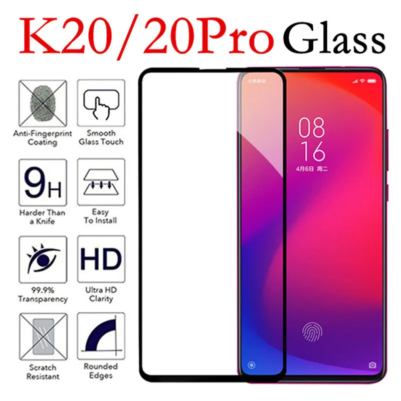 2 в 1 закаленное стекло для Xiaomi Redmi K20 K20pro Защитное экрана Mi 9T Pro MI9T пленка объектива