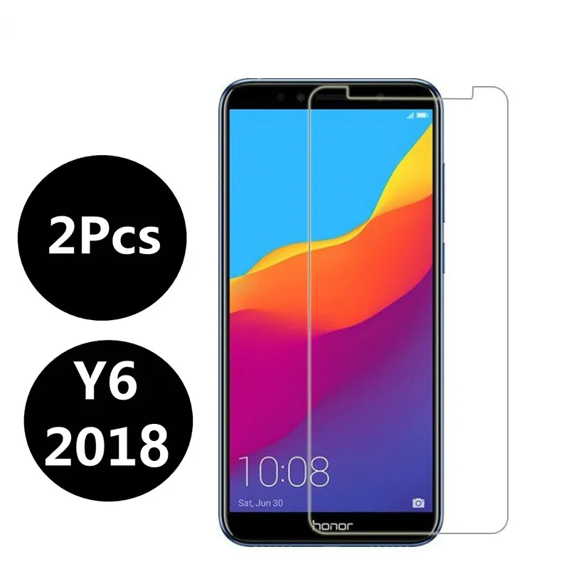 2PCS-Screen-Protector-Glass-Huawei-Y6-2018-Tempered-Glass-For-Huawei-Y6-2018-Glass-Anti-Scratch