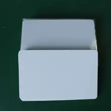 100 шт Бланк для распечатки пластиковая карта из ПВХ без чипа Двусторонняя крышка комплект пленок для изготовления карты-члена/карты компании/кредитной карты