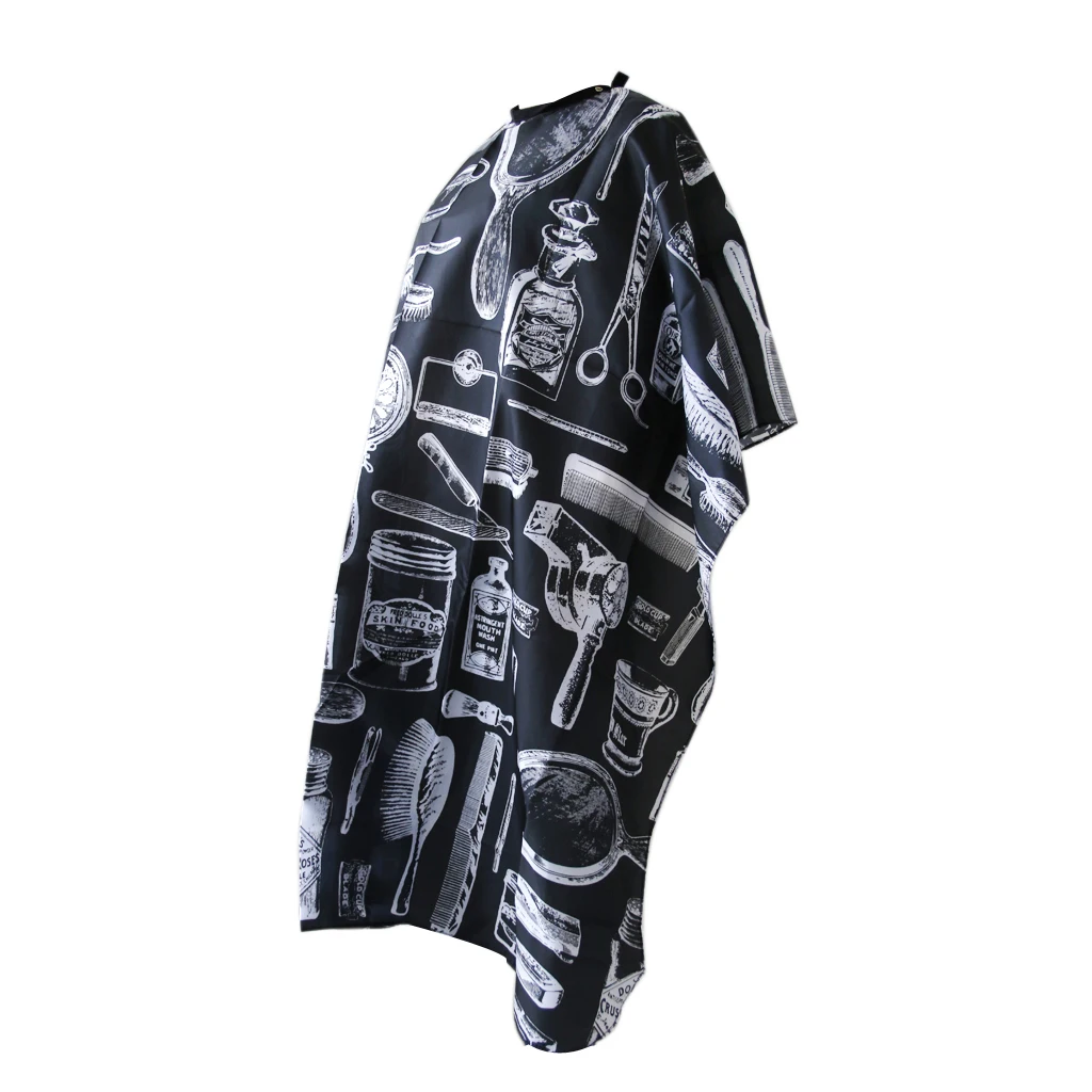 Black Salon Hair Cut Hairdressing Accessories Hairdresser Barbers Cape Gown Adult Cloth