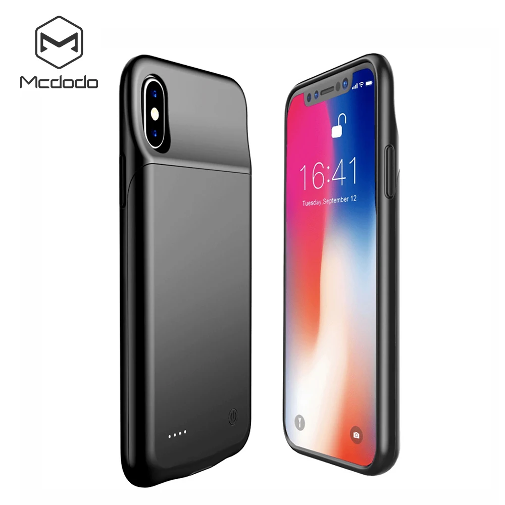 Mcdodo 3200 мАч Батарея Зарядное устройство Чехлы для iPhone X Мощность Bank Дело ультра