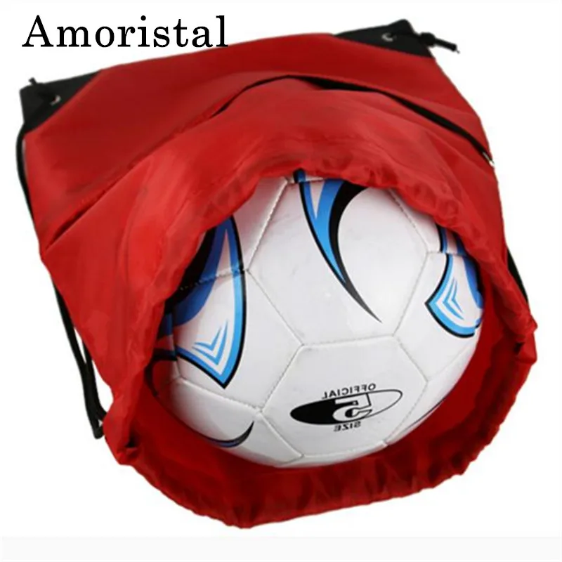 

Unisex Drawstring Bag High Quality Polyester Women String Sack Beach Backpack Male Folding Shopping Bag Men Football Bags B214