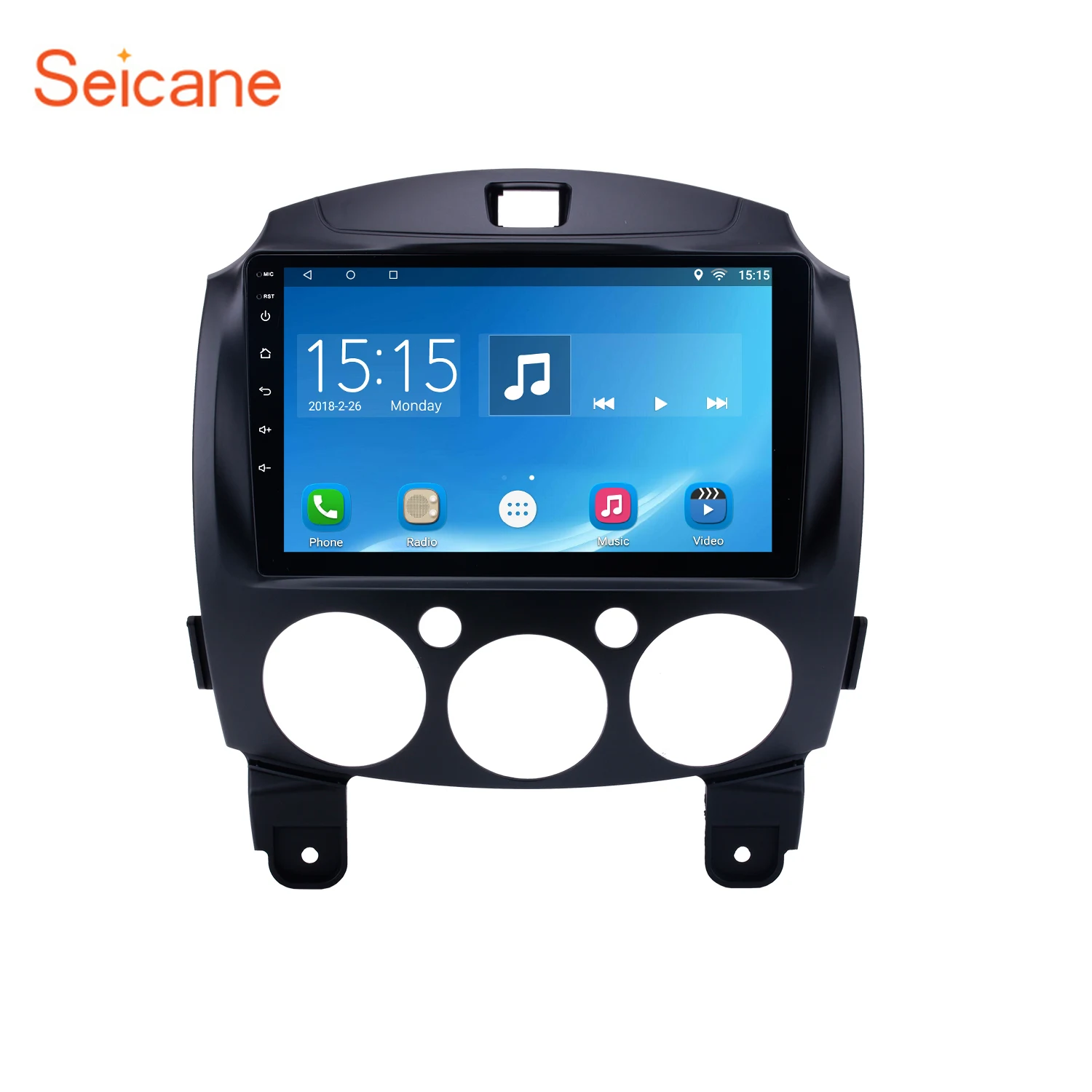 

Seicane 9" Android 8.1/7.1 Radio GPS Navigation DVD Player for 2007-2014 MAZDA 2/Jinxiang/DE/Third generation with Bluetooth