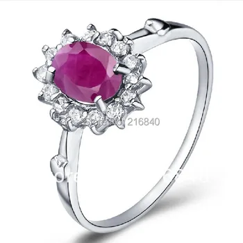 

Natural Pink Ruby Ring Fancy Sapphire 925 Sterling silver Woman Fashion Fine Elegant Jewelry Princess Birthstone Gift SR1198R