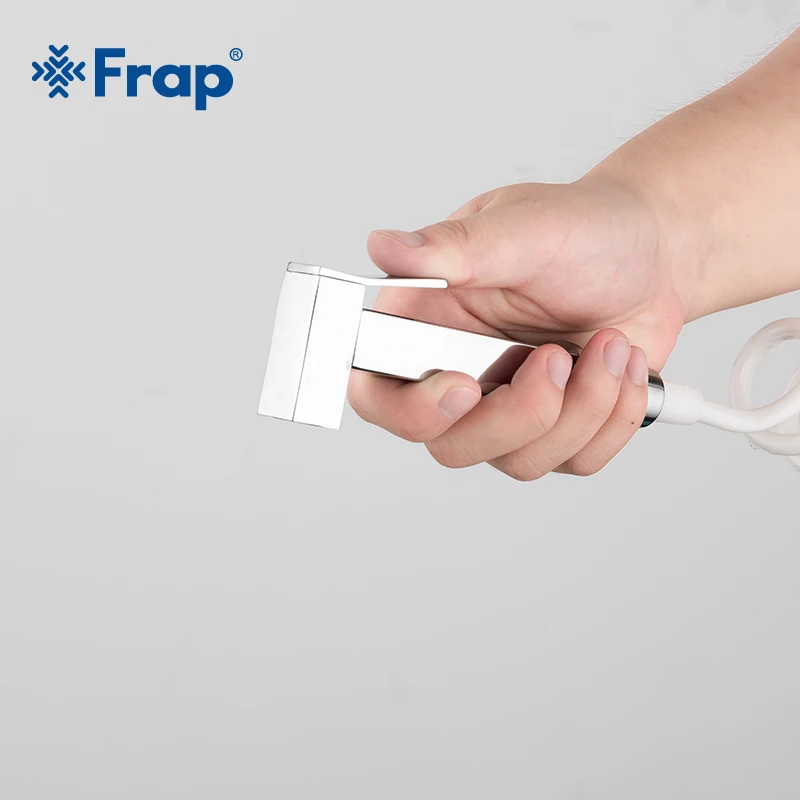 Frap Newly Handheld Toilet Bidet Sprayer Set With Stretchable Hose Brass Chrome Hand Bidet Faucet Square Shower Head F21-1+F44-1 цена Frap Newly Handheld Toilet Bidet Sprayer Set With Stretchable Hose Brass Chrome Hand Bidet Faucet Square Shower Head F21-1+F44-1 цены онлайн