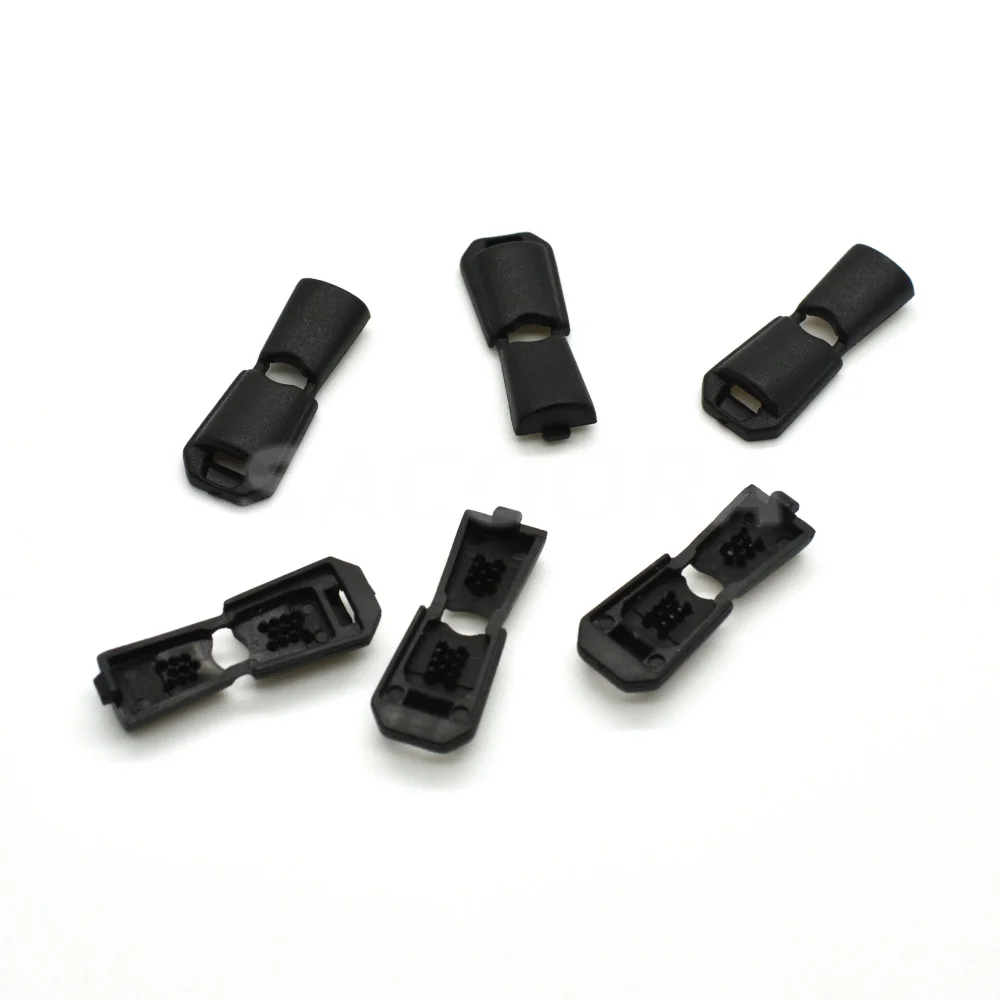 100pcs/pack Cord Ends Zipper Pull Cord Lock Stopper For Sportswear