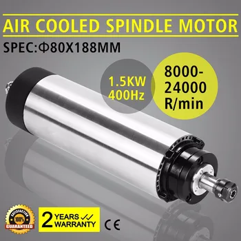 

PROFESSIONAL AIR COOLED 1.5KW SPINDLE MOTOR FOR NUMERICAL ENGRAVING GRINDING MILLING HIGH PRECISE