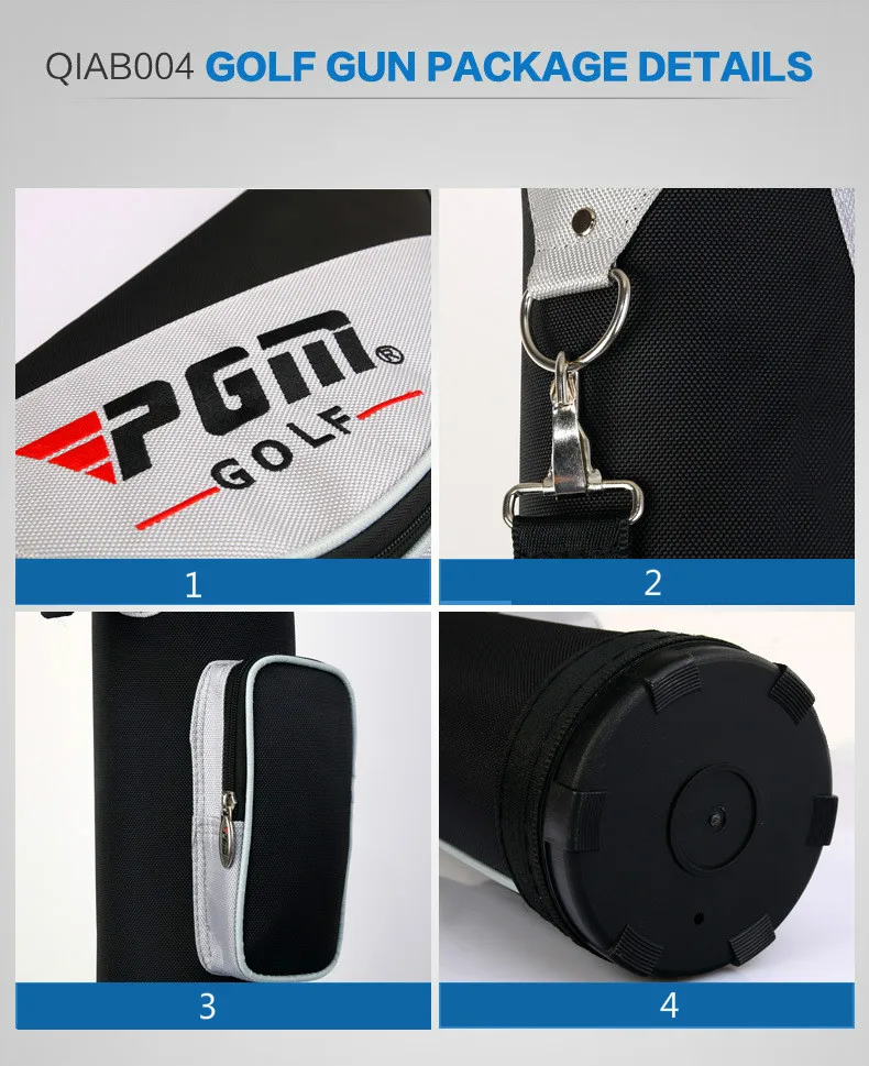 حقيبة غولف PGM العلامة التجارية مع قاعدة الأسود الفضة حقيبة غولف نوادي الرجال يمكن عقد 6-7 QIAB004