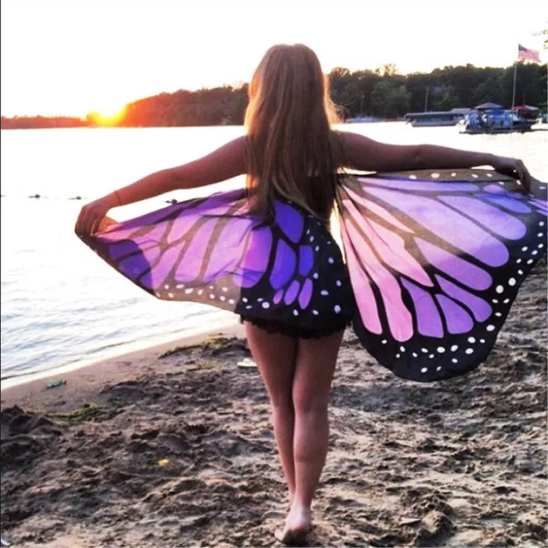 

Butterfly Wings Cover Up Summer Reciente Ronda Mandala Tapiz Indio de Picnic Toalla Manta Esterilla mujeres surf beach
