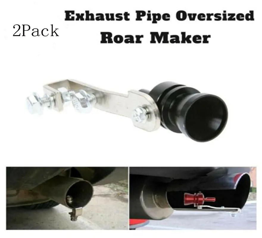 Car Turbo Sound Muffler Exhaust Pipe Oversized Roar Maker Loud Whistle Sound