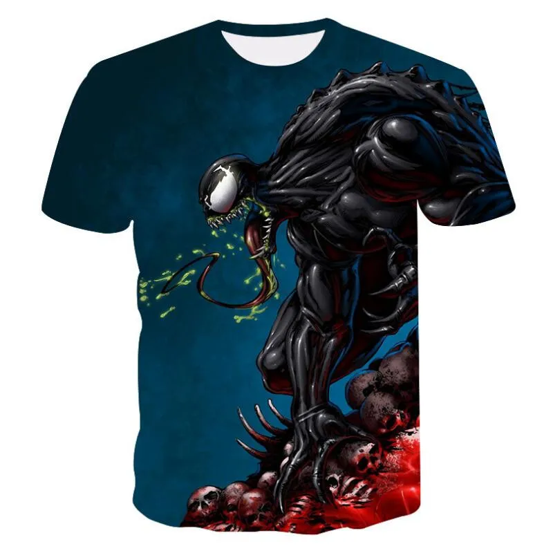

2019 New arrive popular marvel movie venom t shirt men women 3D print fashion short sleeve tshirt streetwear casual summer tops