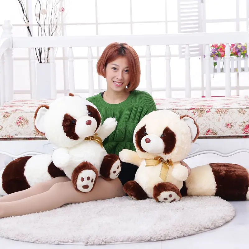 40cm Long Tail Plush Toy Raccoon Kid Playmate Soft Animal Stuffed Doll Sofa Pillow Back Cushion Baby Cartoon Girl Gifts | Игрушки и