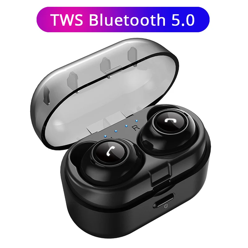 

New TWS Bluetooth Earphones Sports Bluetooth 5.0 Mini Wireless Earbuds Stereo Headset Handsfree with Microphone Bilateral call