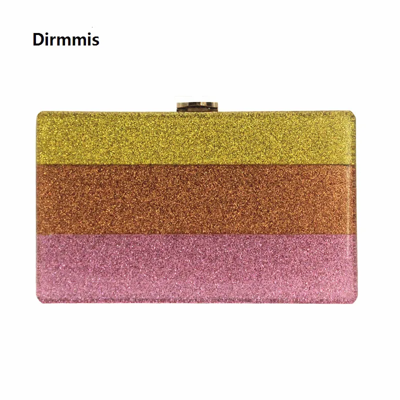 

2018 New Clutch Woman evening bags Luxury Handbags women bags designer Brand fashion Party Prom Colorful Stripes Casual Clutch