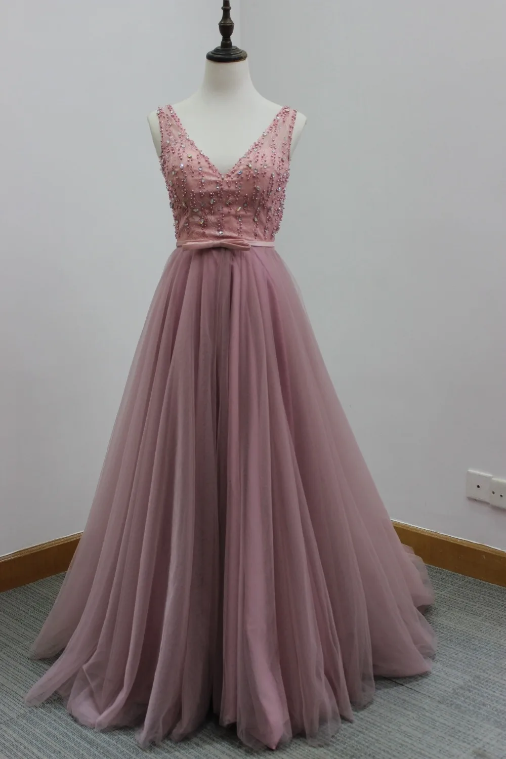 Rose Pink Wedding Dress 8