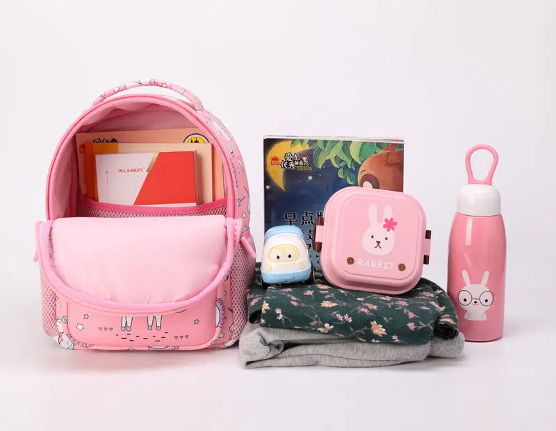 Детский рюкзак для девочек с милым принтом единорога, сумка для начальной школы, ортопедическая Студенческая сумка для книг, дышащий рюкзак Mochila Infantil