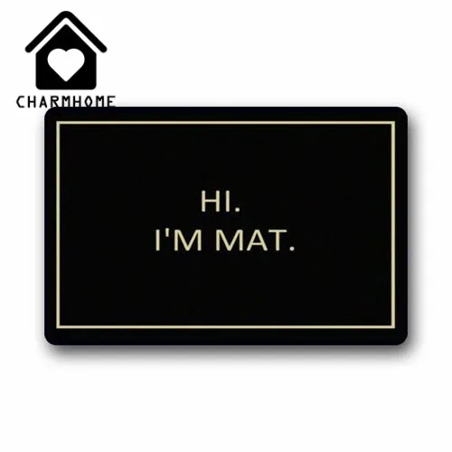 CHARMHOME новый дизайн пользовательский коврик HI I для кухни туалета коралловые